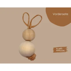 Osterhasen aus Holz Bastelset