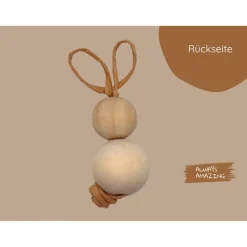 Osterhasen aus Holz Bastelset