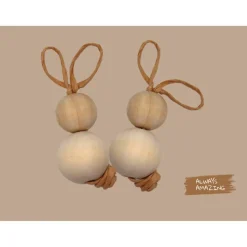 Osterhasen aus Holz Bastelset