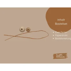 Osterhasen aus Holz Bastelset