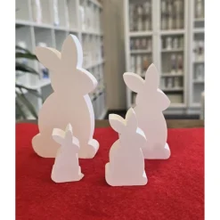 Osterhasen 4-er Set - Kaninchen - Osterdekoration -