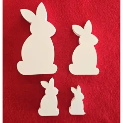 Osterhasen 4-er Set - Kaninchen - Osterdekoration -