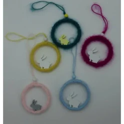 Osterhasen Hängedeko, Osterdekoration, Handarbeit, Upcycling-Idee hessmade