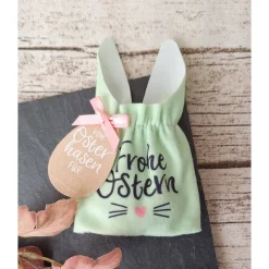 Osterhasen Säckchen "Frohe Ostern" für Geldgeschenk ~ Ostersäckchen ~ Ostern ~ Deko ~ Frühling