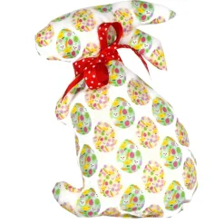 Osterhasen Stoffhasen 2er Set – Bunte Deko Hasen aus Baumwollstoff, Handarbeit