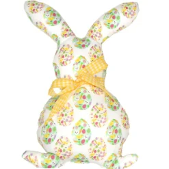 Osterhasen Stoffhasen 2er Set Bunt – Handgemachte Deko Hasen aus Baumwollstoff