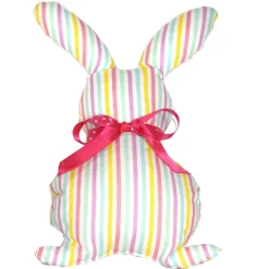 Osterhasen Stoffhasen 2er Set Bunt – Handgemachte Deko Hasen aus Baumwollstoff