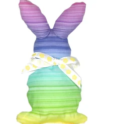 Osterhasen Stoffhasen 2er Set Regenbogen – Handgemachte Deko Hasen aus Baumwollstoff