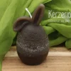 Osterhasenkerze Schlappöhrchen dunkelbraun