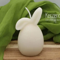 Osterhasenkerze Schlappöhrchen cremeweiß