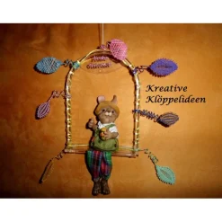 Osterhasenschaukel Dekoration Ostern Unikat Fensterdeko