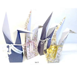 Osterhasen-Tüte aus Papier – Handgemachte Verpackung für Ostereier & Geschenke – Set mit 4 Stück