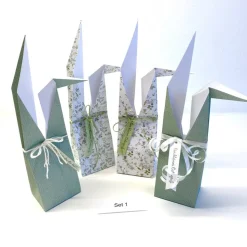 Osterhasen-Tüte aus Papier – Handgemachte Verpackung für Ostereier & Geschenke – Set mit 4 Stück