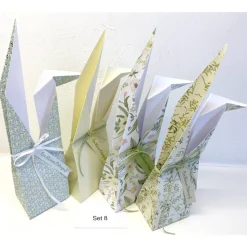 Osterhasen-Tüte aus Papier – Handgemachte Verpackung für Ostereier & Geschenke – Set mit 4 Stück