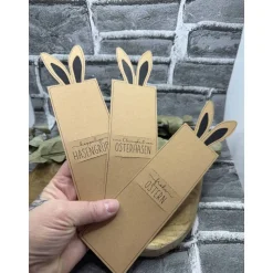 Osterhasen-Verpackung Kraftpapier I Schokoladen Verpackung I Handgeschnitten I Ostern