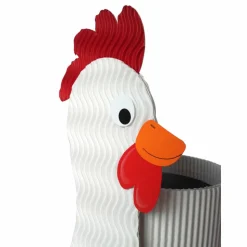 Osterhuhn mit Geschenkbox als Osternest, Osterkörbchen oder Frühlingsdeko, originelles Osternest, Tischdeko