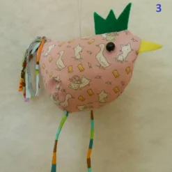 Osterhuhn Türhänger Frühlingsdeko – Handgemachte Deko aus Baumwolle, Jersey & Filz, 12x8x8cm