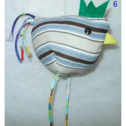 Osterhuhn Türhänger Frühlingsdeko – Handgemachte Deko aus Baumwolle, Jersey & Filz, 12x8x8cm