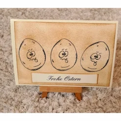 Osterkarte - Frohe Ostern - Ostereier