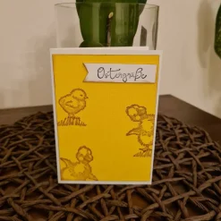 Osterkarte - Ostergrüße - Kucken - Entchen