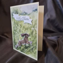Osterkarte / Osterhase / Frohe Ostern Spruch / persönliche Ostergrüße / Grüße vom Osterhasen / Osterhasenmotiv