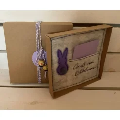 OSTERKARTE AUS FILZ, Geldgeschenk, Geschenkbox, Gutscheinbox, ... Gutschein, ...OSTERN...OSTERHASE...