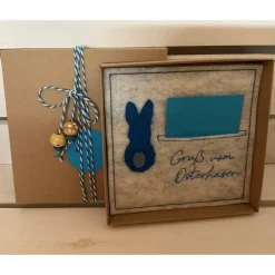 OSTERKARTE AUS FILZ, Geldgeschenk, Geschenkbox, Gutscheinbox, ... Gutschein, ...OSTERN...OSTERHASE...