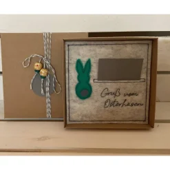 OSTERKARTE AUS FILZ, Geldgeschenk, Geschenkbox, Gutscheinbox, ... Gutschein, ...OSTERN...OSTERHASE...