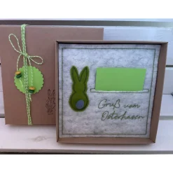OSTERKARTE AUS FILZ, Geldgeschenk, Geschenkbox, Gutscheinbox, ... Gutschein, ...OSTERN...OSTERHASE...