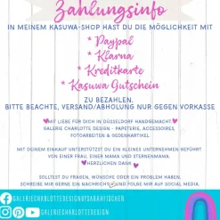 Osterkarte Bunte Ostereier | Handgemachte Grußkarte DIN A6 | Inkl. Kraftpapier-Umschlag