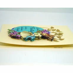 Osterkarte #3-D-Optik #Osterei mit Spruch, #Osterhasen, #Veilchen