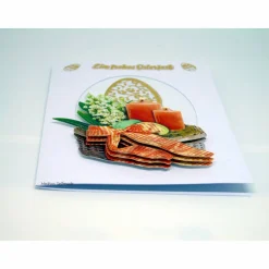 Osterkarte #3-D-Optik #Osterkerze #Osterei #Maiglöckchen