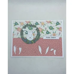 Osterkarte im quer Format, Frohe Ostern