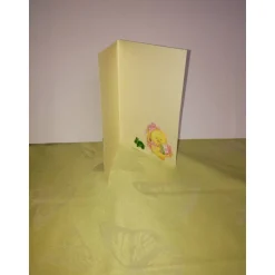 Osterkarte in beige und hellgrün