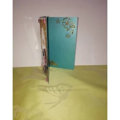 Osterkarte  in Türkis und Pink