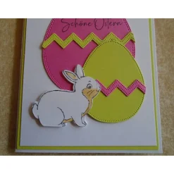 Osterkarte  Ostern Grusskarte Osterhase Hase Eier