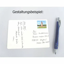 Osterkarte, Ostern Hase, schwarze Prägung, handgefertigt, Postkarte