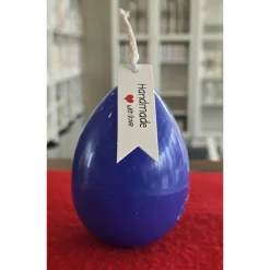 Osterkerze - Osterei - Dunkelblau oder Gelb -