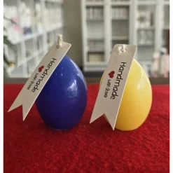 Osterkerze - Osterei - Dunkelblau oder Gelb -