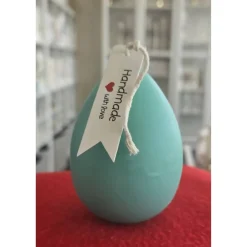 Osterkerze - Osterei - Minzgrün -