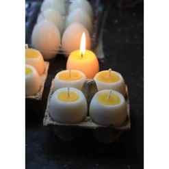 Osterkerzen Frühstücksei 4er Set