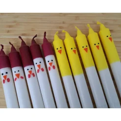 Oster-Kerzen Küken und Huhn