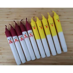 Oster-Kerzen Küken und Huhn