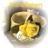 Osterkorb handgefilzt, 100% Wolle