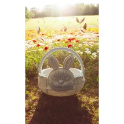 Osterkorb mit Hasengesicht aus umweltfreundlichem PLA – zum Selbstbemalen