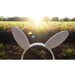 Osterkorb mit Hasenohren & Stummelschwanz – nachhaltig & individuell bemalbar