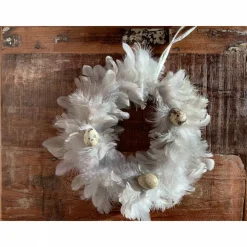 OSTERKRANZ AUS FEDERN MIT WACHTELEIERN