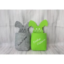 Osterkörbchen aus Filz personalisiert – Handgemachtes Ostern Körbchen mit Wunschname