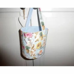 Osterkörbchen aus Stoff Utensilo Osterhase Hase, Osterdekoration, Unikat hessmade