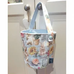 Osterkörbchen aus Stoff Utensilo Osterhase Hase, Osterdekoration, Unikat hessmade